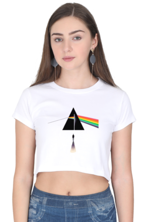 Pink Floyd Prism Crop Top - Image 3