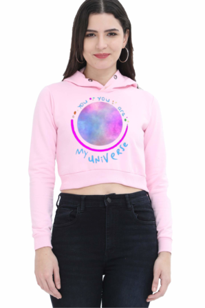 Coldplay My Universe Crop Hoodie