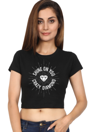 Pink Floyd Shine Crazy Diamond Crop Top - Image 2