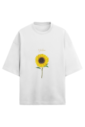 Unisex Coldplay Yellow Oversized T-shirt