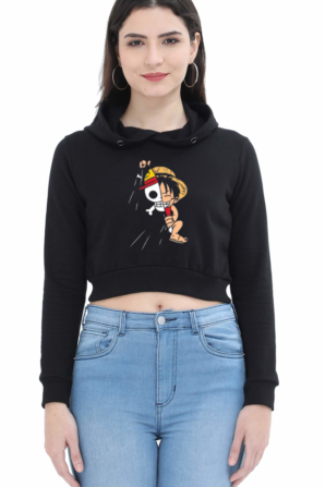 One Piece Crop Hoodie