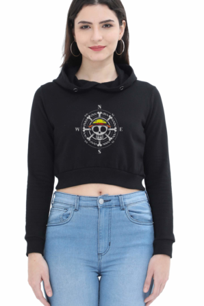 One Piece Crop Hoodie