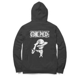 One Piece Back Print Hoodie